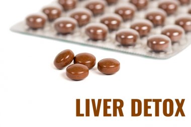 liver detox pills clipart