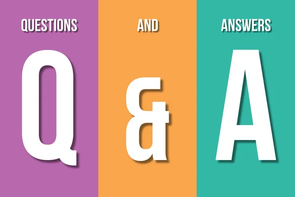 Q&A, questions and answers concept — Stock Photo, Image