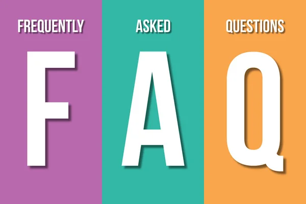 FAQ, frequently asked question concept — Stock Photo, Image