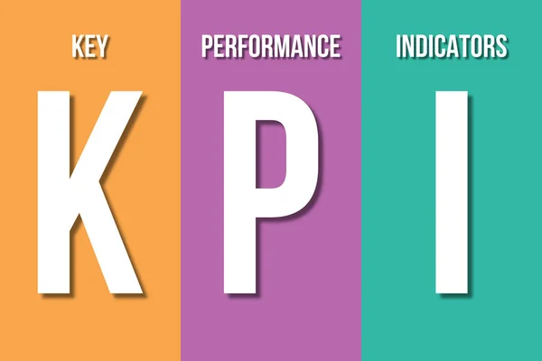 KPI, conceito indicador de desempenho chave — Fotografia de Stock
