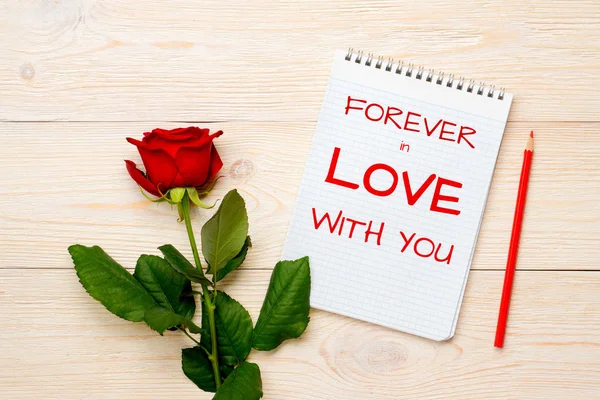 Forever in love with you postcard — Stock Photo, Image