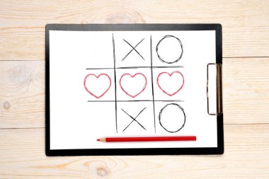 tic tac toe kalpleri ve xo çizimi
