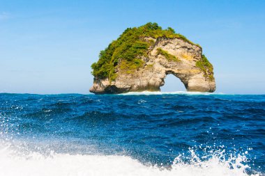 Vahşi ark rock yakınındaki Manta noktası dalış yer, Bali, Endonezya