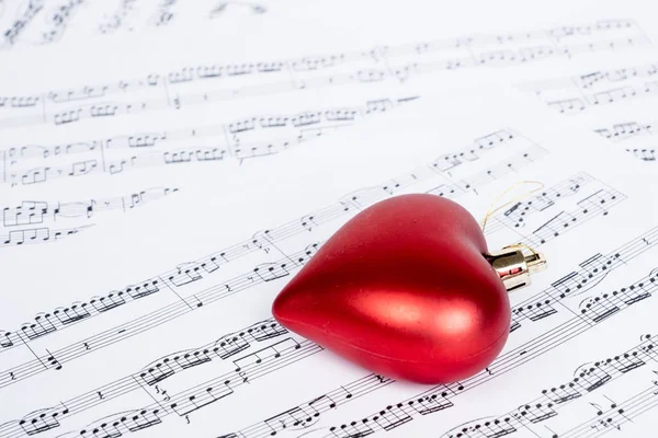 music notes with heart shape