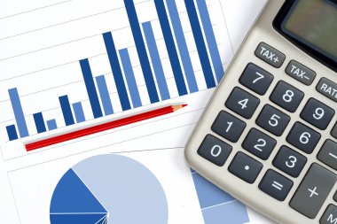 Yükselme eğilimi olan iş grafiği, rapor kavramı