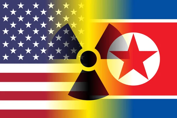 Прапорці Півночі Ядерний Знак — стокове фото