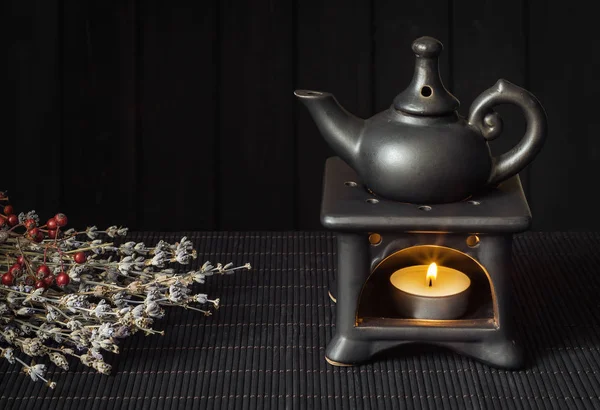 Aroma lamba diffüz temel yağlar tahrik mum