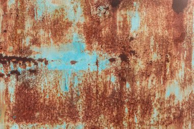 Old grunge corroded rusted metal wall texture clipart
