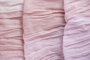 Pembe renk perdelik kumaş Tekstil doku arka plan