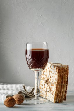 Yahudi Matzah ekmek şarap Fısıh Bayramı tatil için