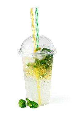 Limonata meyve içecek soğutma plastik cam