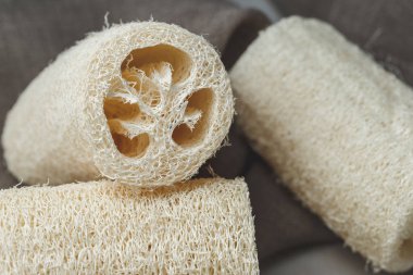 Sıfır atık yıkama ve banyo için Luffa süngeri