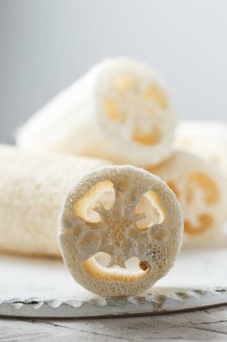 Sıfır atık yıkama ve banyo için Luffa süngeri