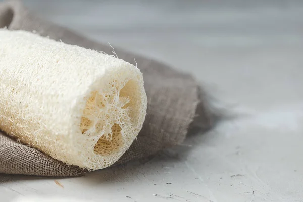 Esponja Luffa para el lavado o baño de cero residuos — Foto de Stock