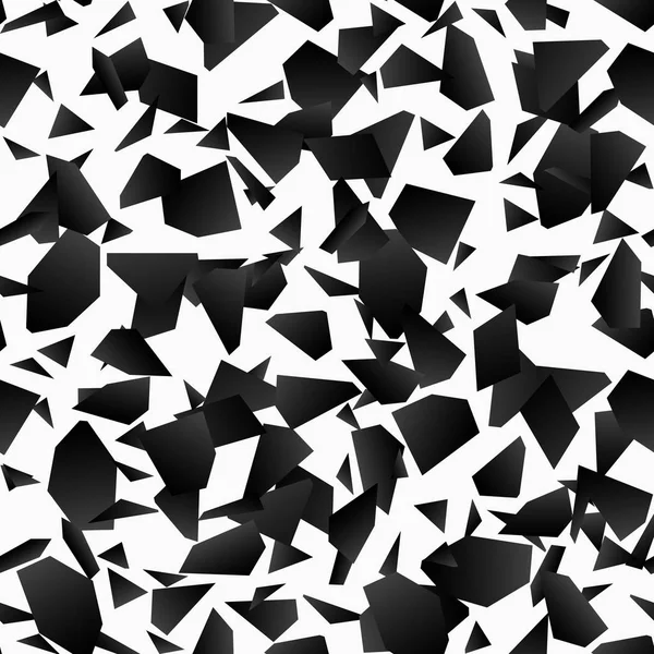 Patrón sin costuras. Explosión negra abstracta sobre fondo blanco — Archivo Imágenes Vectoriales