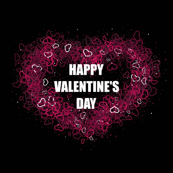 Happy Valentines Day Background. Illustration vectorielle — Image vectorielle