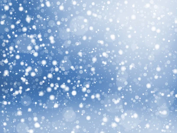 Queda de textura de neve. Fundo festivo de inverno. Ilustração vetorial — Vetor de Stock