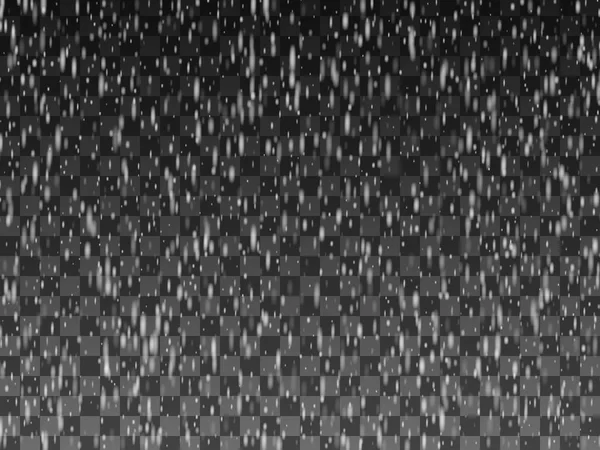 透明の背景上に雨が値下がりしました。雨の天気 — ストックベクタ