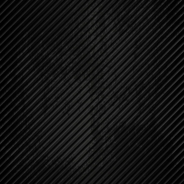 Fond métallique grunge rayé noir. Illustration vectorielle abstrait — Image vectorielle