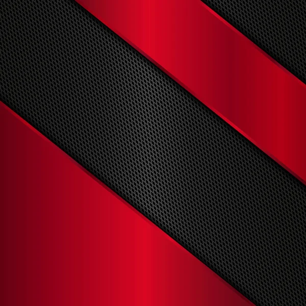 Black and red metal background. Abstract vector illustration Stock