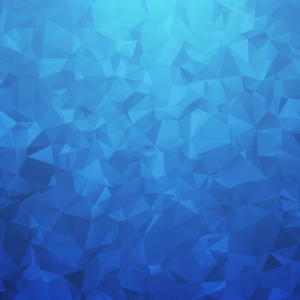 Blauwe geometrische driehoekige achtergrond. Abstract vectorillustratie — Stockvector