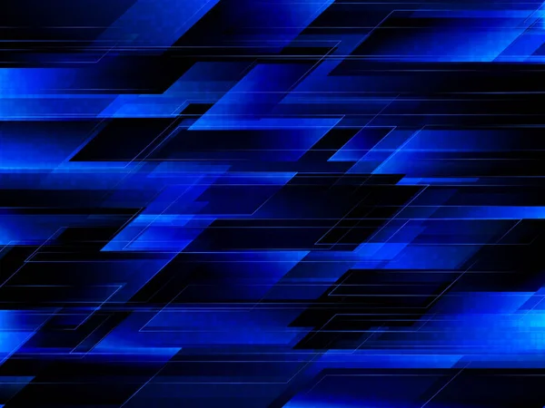 Fond technologique avec des rayures bleues. Illustration du vecteur abstrait . — Image vectorielle