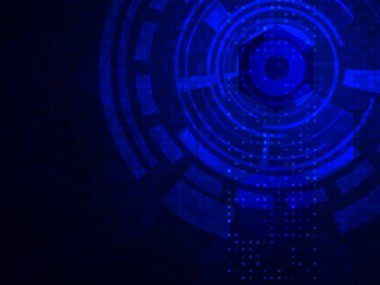 soyut mavi teknoloji arka planda. vektör çizim