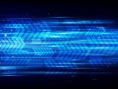 Yüksek hızlı soyut teknolojik altyapı. Vektör çizim