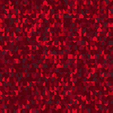 Kesintisiz geometrik desen. Kırmızı vektör arka plan üçgen ile