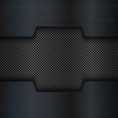 Siyah metal doku arka plan. Vektör çizim