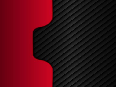 Metalik arka plan siyah ve kırmızı. Vektör metalik afiş. Vektör çizim