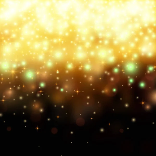 Oro scintillio sfondo polvere di stelle. Illustrazione vettoriale — Vettoriale Stock