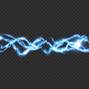 Elektrik Aydınlatma Saydamlık efektini. Soyut vektör çizim