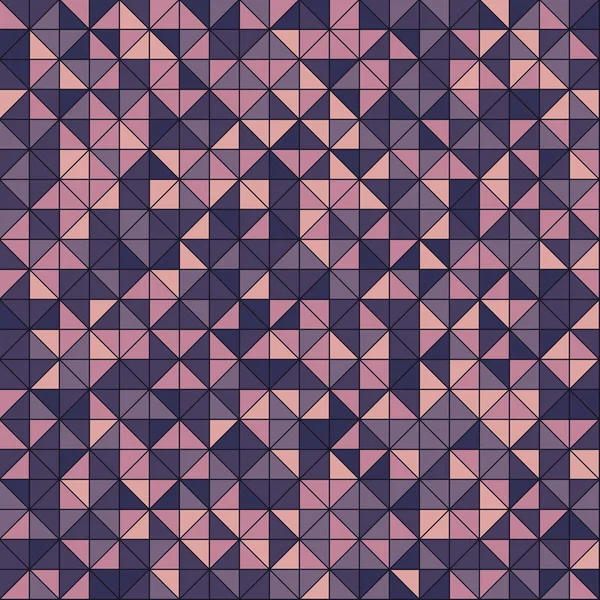 シームレスな幾何学的なパターン。三角形とベクトルの背景 — ストックベクタ