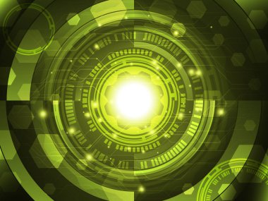 Soyut teknoloji kavramı. vektör illüstrasyonu