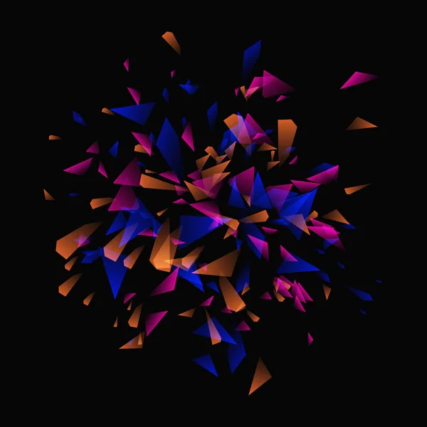 Kleurrijke explosie, abstract vector achtergrond — Stockvector