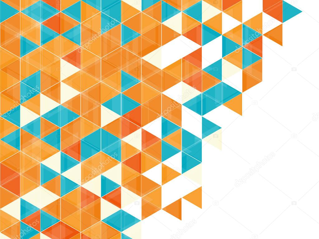 Abstract colorful vector background with triangles. Geometric pattern.