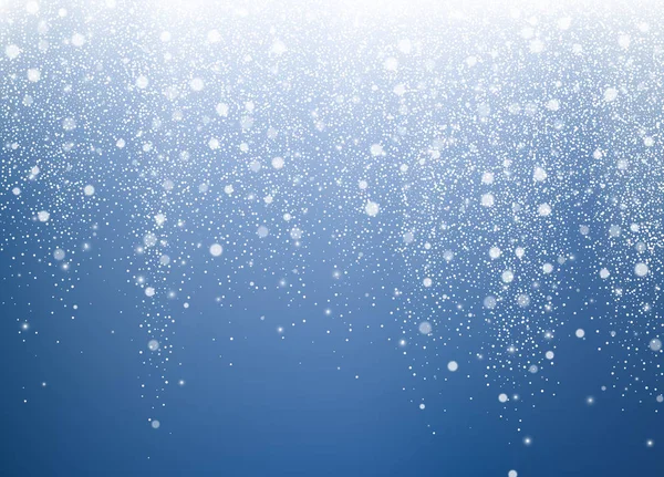 Padający śnieg. Tło Boże Narodzenie i nowy rok. Ilustracja wektorowa — Wektor stockowy