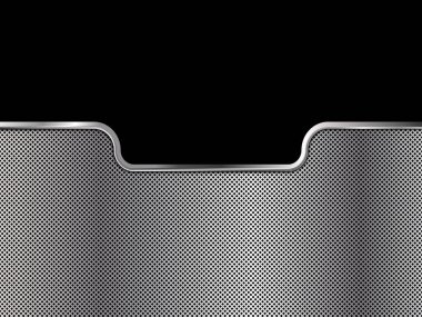 Gümüş ve siyah metal arka plan. Soyut vektör çizim