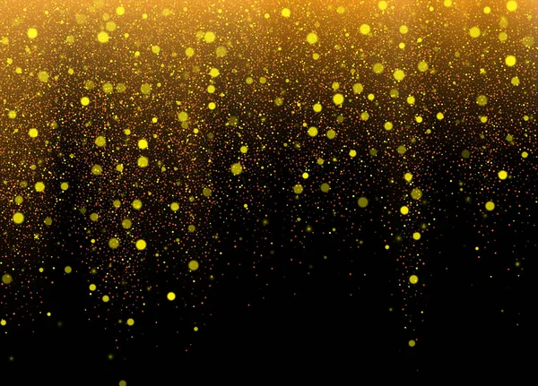Fondo de oro brillo stardust. Ilustración vectorial . — Vector de stock