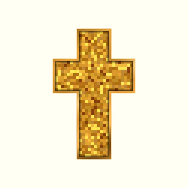 Religie cross pictogram. Vectorillustratie — Stockvector