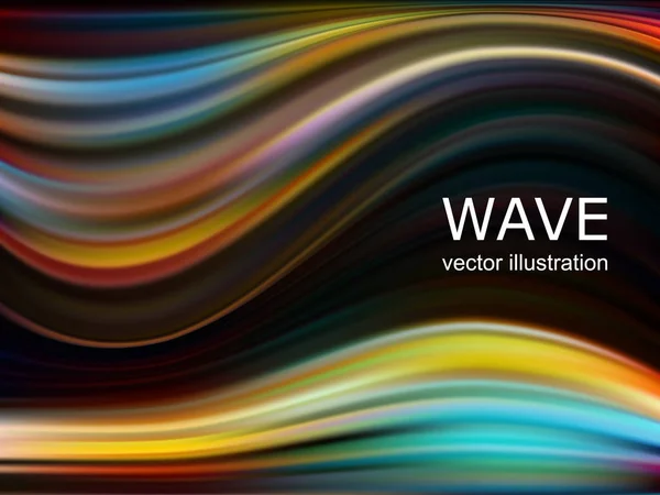 Abstrakte bunte Hintergrund mit Wellen. Vektorillustration — Stockvektor