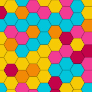 Altıgen yanarak bahislerin doğru geometrik desen. Soyut vektör arka plan