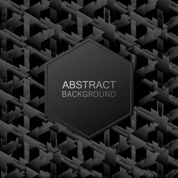 Абстрактный черно-белый геометрический фон. Векторная иллюстрация — стоковый вектор