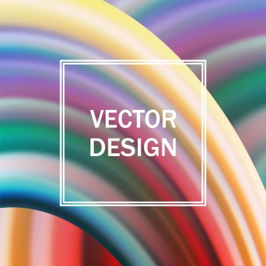 Renkli arka plan dalgalar ile. Vektör çizim