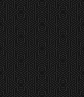 Siyah ve gri dikişsiz geometrik desen. Vektör arkaplanı