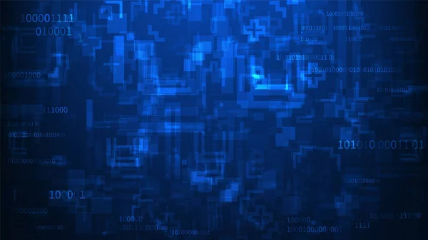 Abstrato azul fundo conceito de tecnologia. Ilustração vetorial — Vetor de Stock