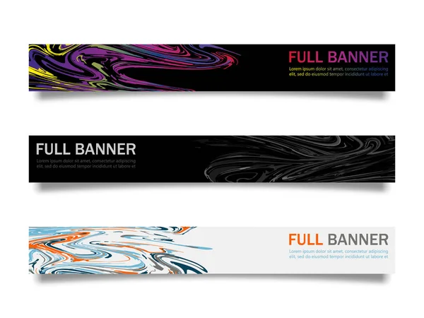 Set banner web. Design vettoriale per il sito web . — Vettoriale Stock