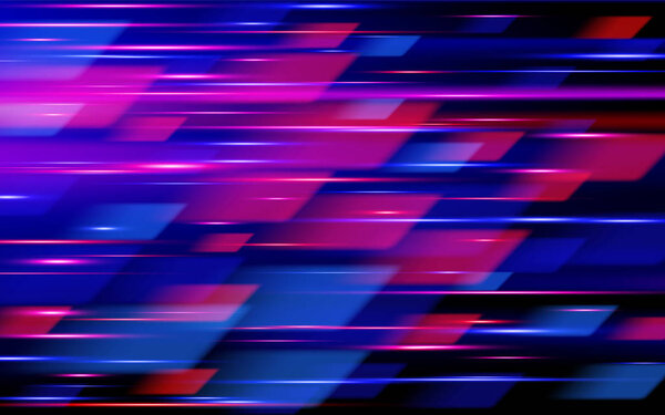 High speed. Hi-tech. Blue and red abstract technology background. Vector illustration