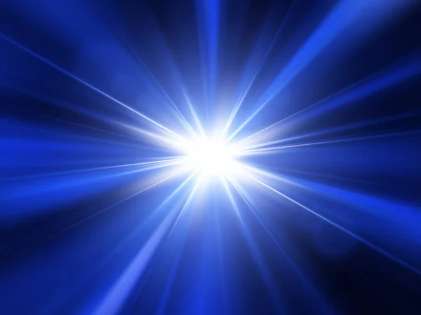 Glowing blue lens flare light effect background Vector Image